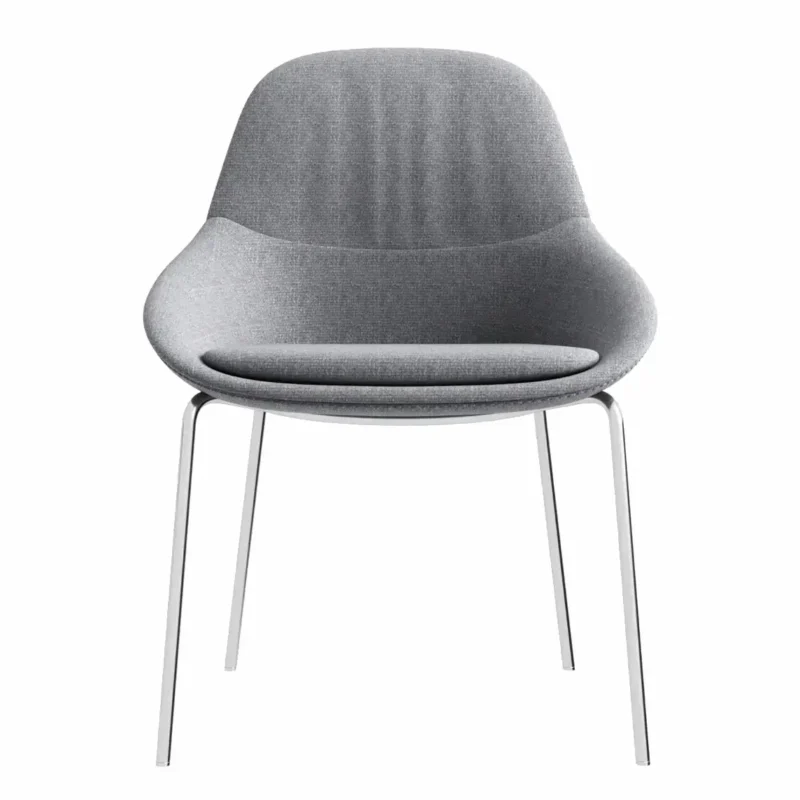 The premium, modern low-back fabric visitor chair is the best choice for stylish and comfortable seating.