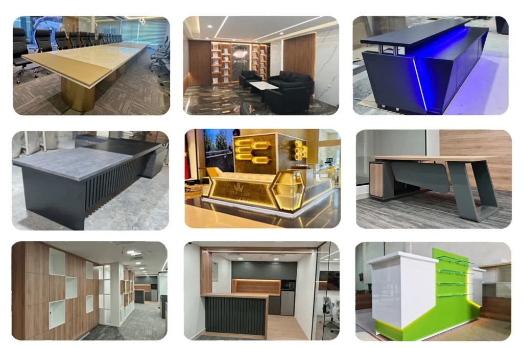 Premium customized office furniture Dubai. Office furniture supplier and manufacturer. The modern and luxury office furniture from Iconic office furniture.