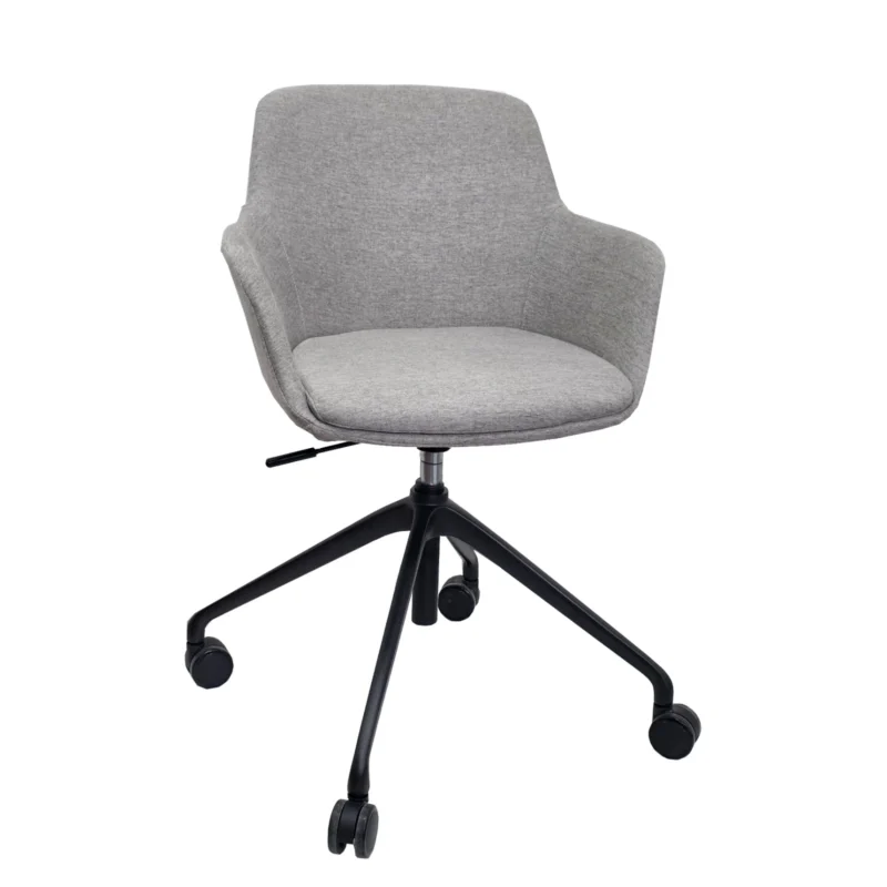 The premium, modern liz medium-back fabric meeting chair is the best choice for stylish and comfortable seating for any meeting room.