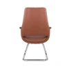 The premium, modern low-back leather visitor chair is the best choice for stylish and comfortable seating.