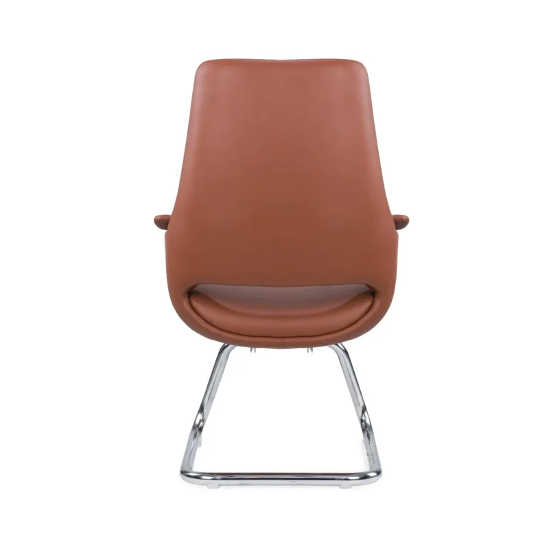 The premium, modern low-back leather visitor chair is the best choice for stylish and comfortable seating.
