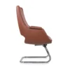 The premium, modern low-back leather visitor chair is the best choice for stylish and comfortable seating.