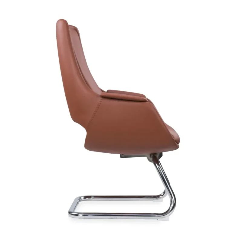 The premium, modern low-back leather visitor chair is the best choice for stylish and comfortable seating.
